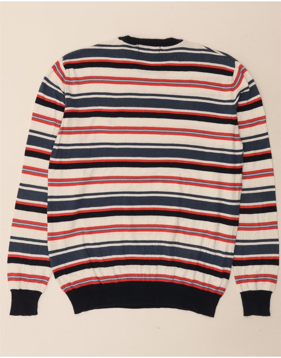 Marlboro Classics Herre Crew Neck Jumper Sweater Stor flerfarvet stribet