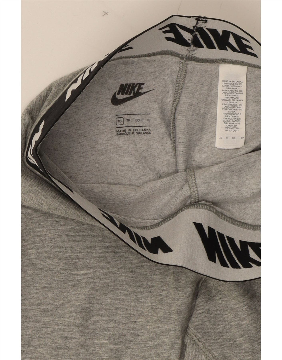NIKE Womens Graphic Leggings UK 6 XS Grey Cotton Vintage Nike and Second-Hand Nike from Messina Hembry 