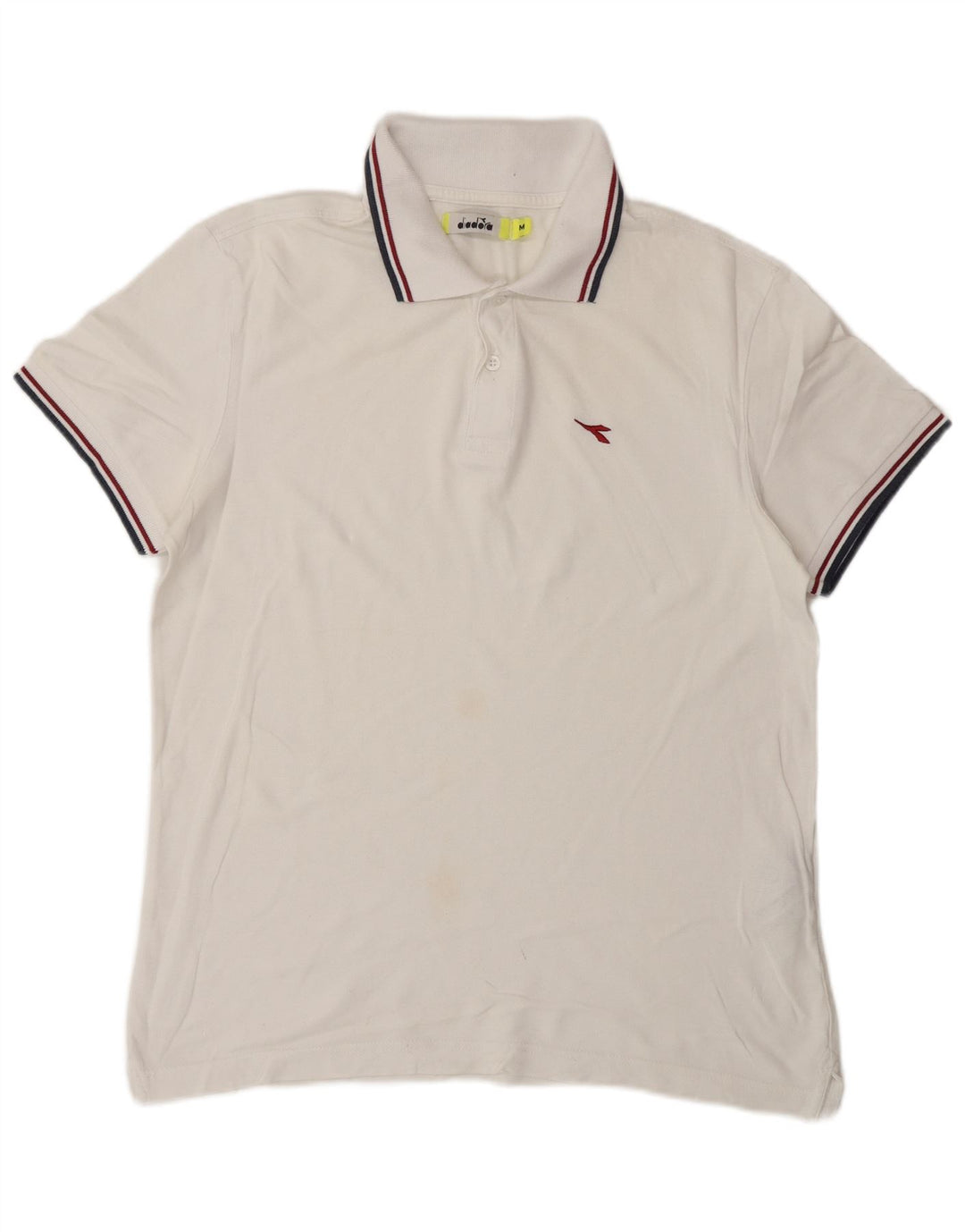 DIADORA Poloshirt til mænd Medium hvid bomuld