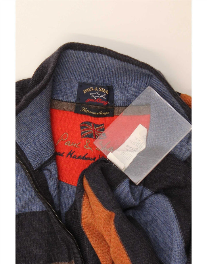 Paul & Shark Herre Yachting Zip Neck Jumper Sweater Stor Flerfarvet