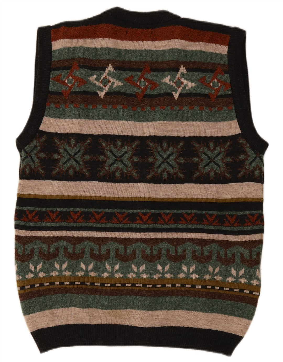 West Port Herre ærmeløs cardigan sweater Medium Flerfarvet Stribet