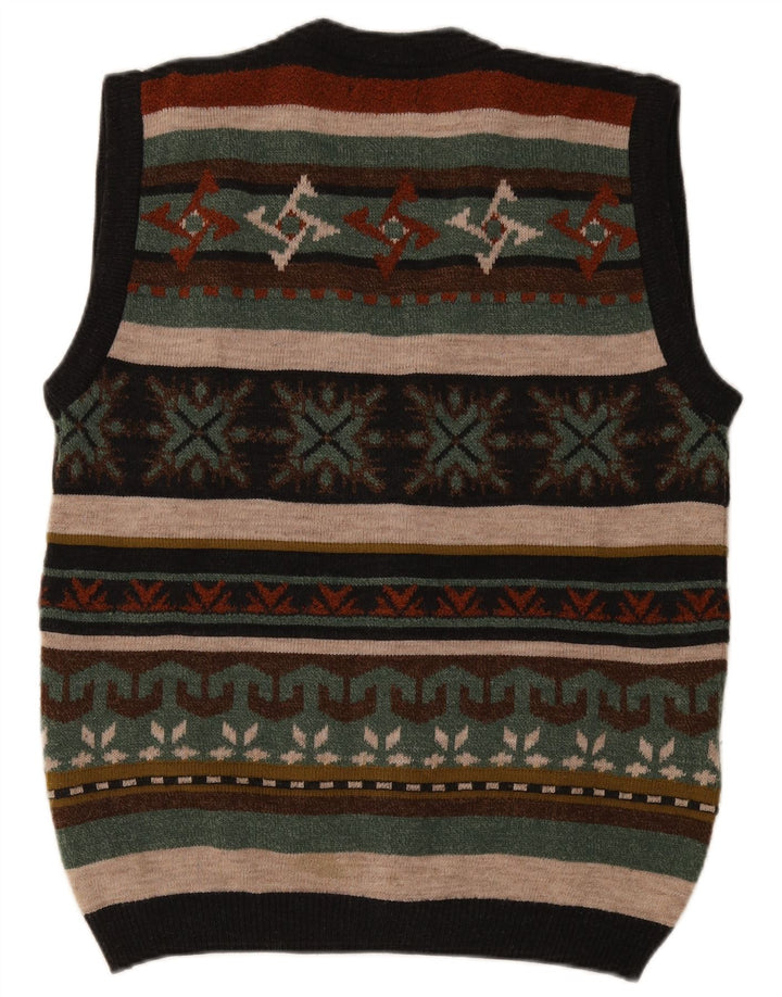 West Port Herre ærmeløs cardigan sweater Medium Flerfarvet Stribet