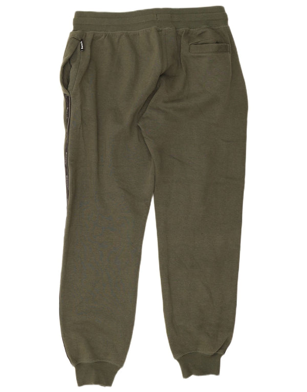 Bænk Herre grafisk træningsdragt Bukser Joggers Large Green Colourblock