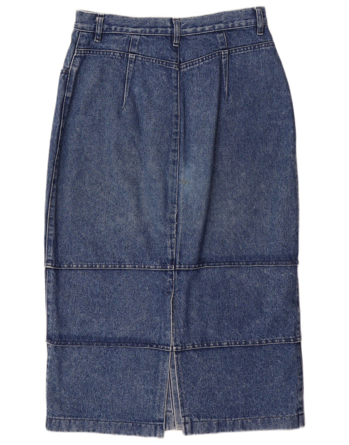 POP 84 Dame Denim Nederdel IT 46 Stor W28 Blå Bomuld