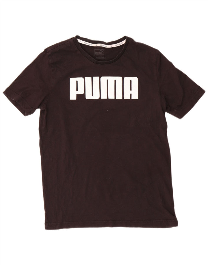 Puma Herre grafisk T-shirt top lille sort bomuld