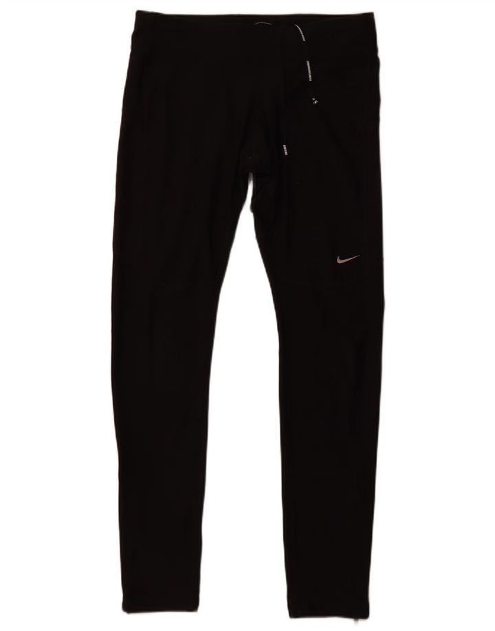 NIKE Dame Dri Fit Leggings UK 12 Medium Sort