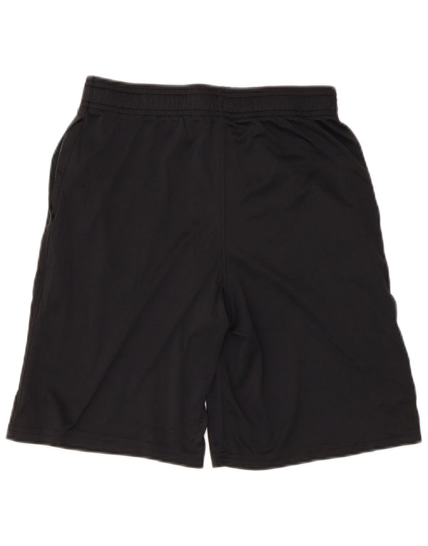 Under Armour Boys Heat Gear Graphic Sports Shorts 11-12 Years Large Black