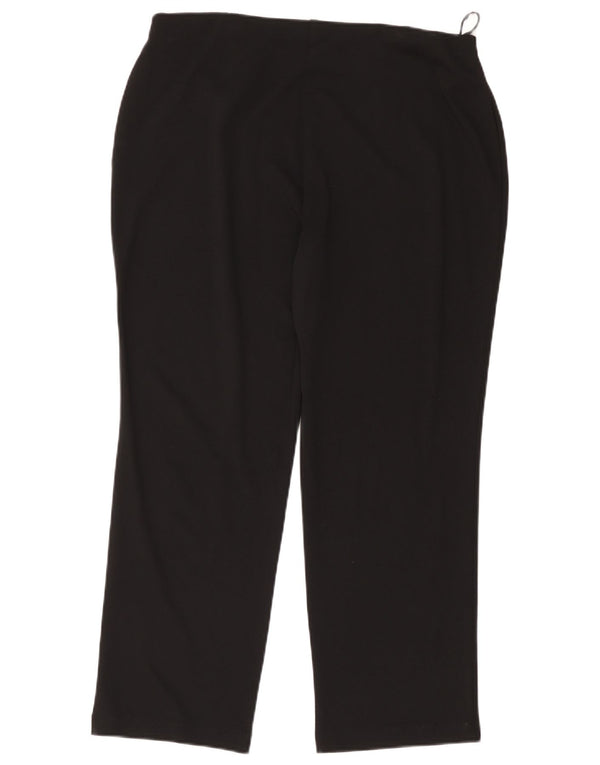 Marks & Spencer lige croppede bukser til kvinder UK 18 XL W38 L26 Sort