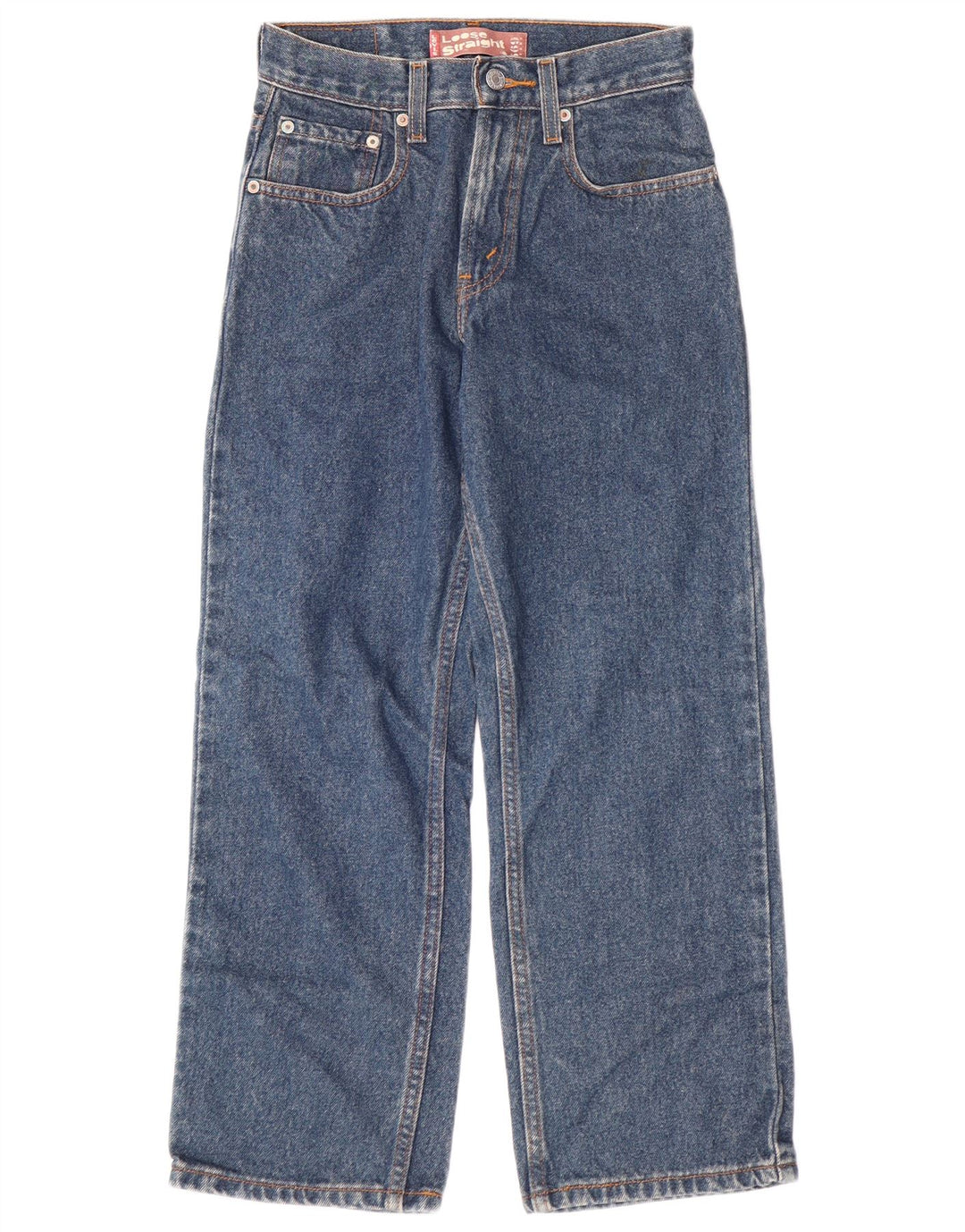 LEVI'S Boys 569 Loose Fit Straight Jeans 11-12 år W26 L26 Blå Bomuld