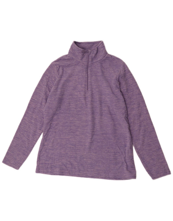 Mountain Warehouse Dame lynlås-hals Fleece Jumper UK 16 Large Purple Flecked