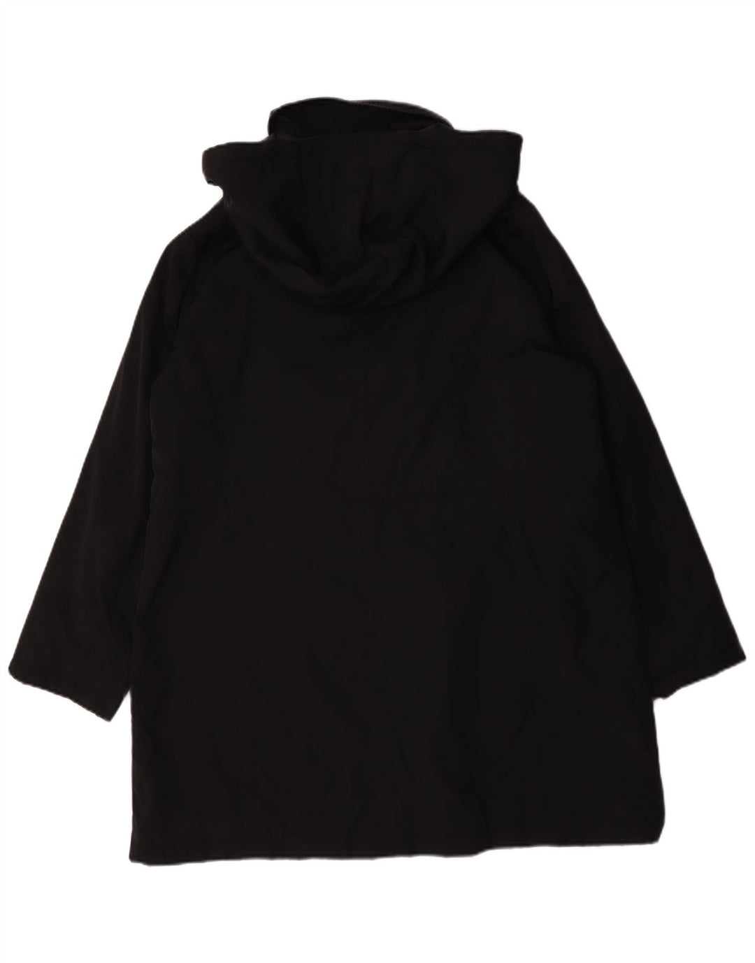 Marks & Spencer Dame Hætte Oversized Parka Jacket UK 16 Large Black