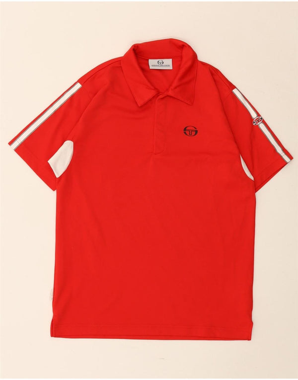 SERGIO TACCHINI drenge poloshirt 13-14 år XL Rød Colourblock Polyester