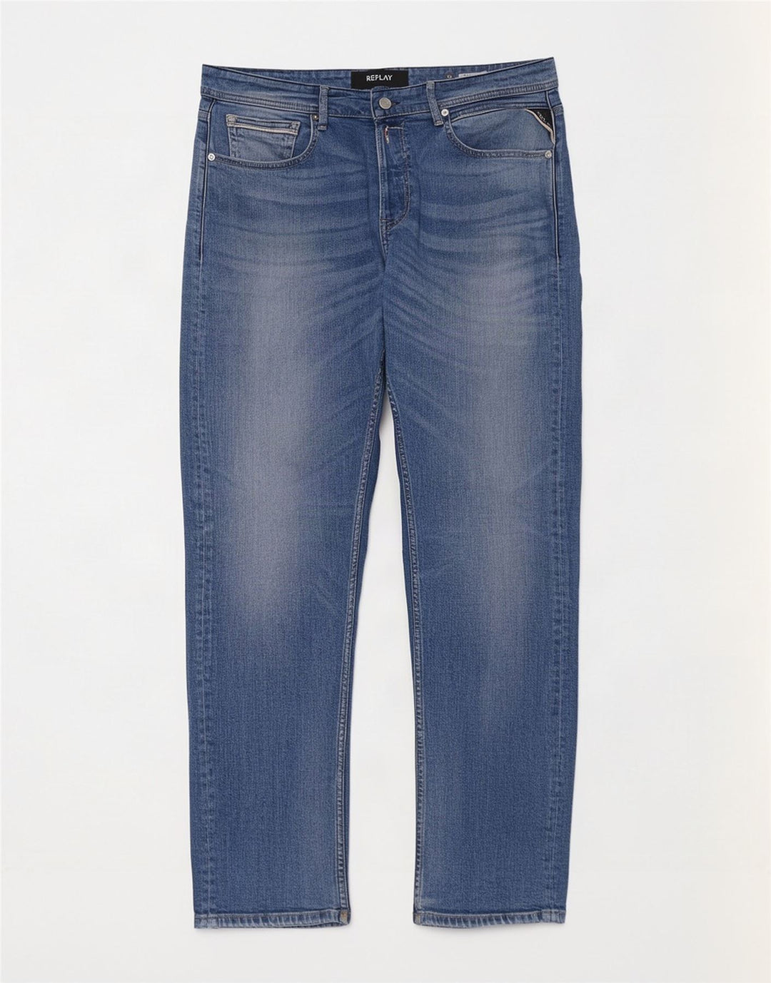 Replay Herre Grover Slim Jeans W33 L29 Blå Bomuld