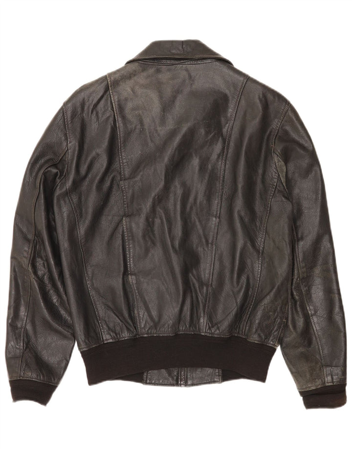 Vintage herre læderjakke UK 36 Small Black