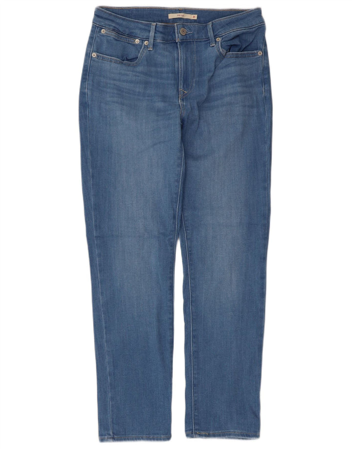 LEVI'S Dame 712 Slim Jeans W31 L30 Blå Bomuld