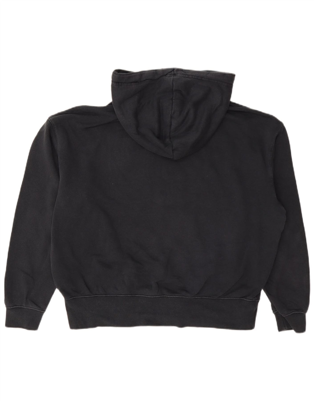 Nike Dame Oversized Hoodie Jumper UK 10 Small Grey Bomuld