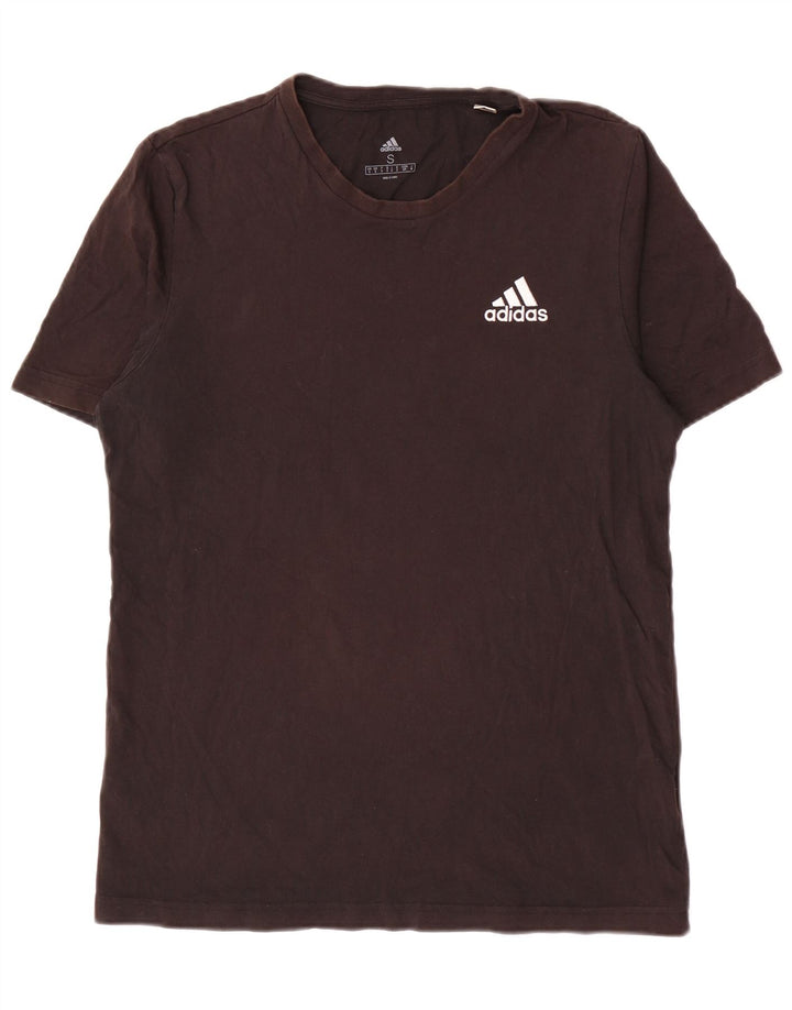ADIDAS Herre T-Shirt Top Lille Sort Bomuld
