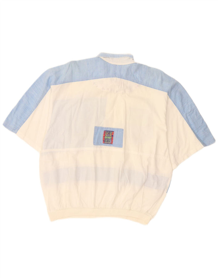 Chewan Herre Grafisk Kortærmet Pullover Shirt One Size White Colourblock