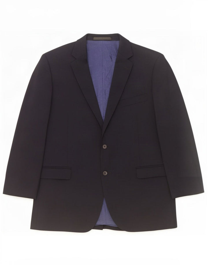 Marks & Spencer Herre 2-knaps blazerjakke UK 44 XL marineblå uld