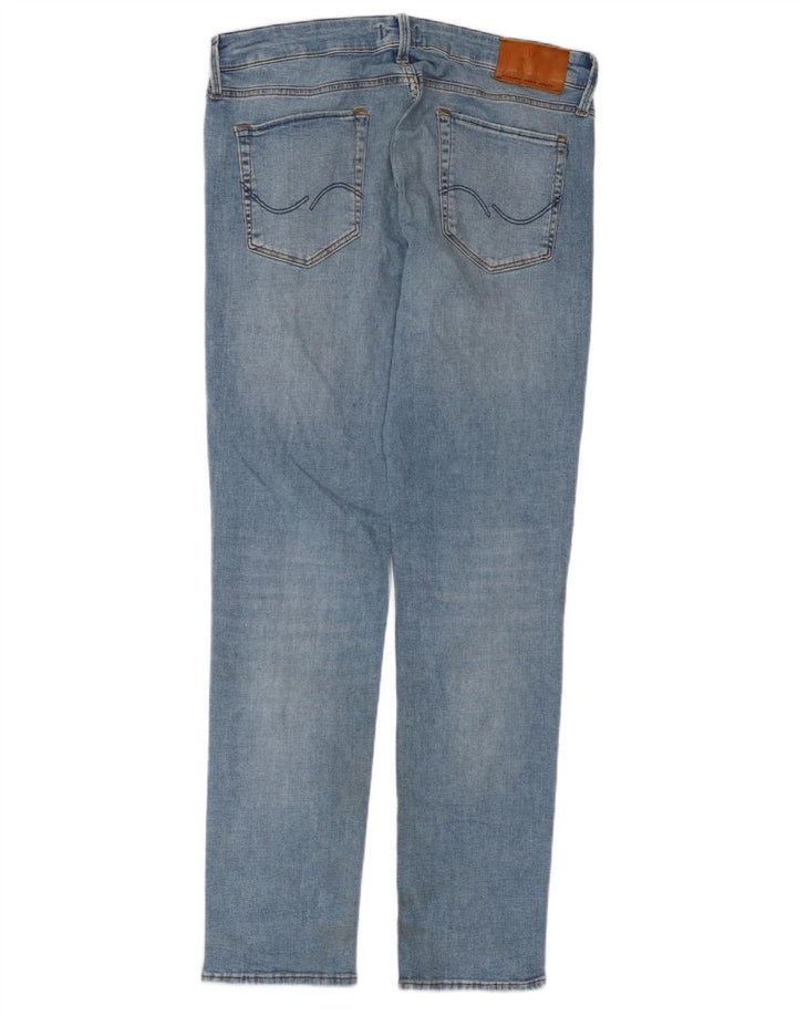 Jack & Jones Herre GLENN Slim Jeans W34 L34 Blå Bomuld