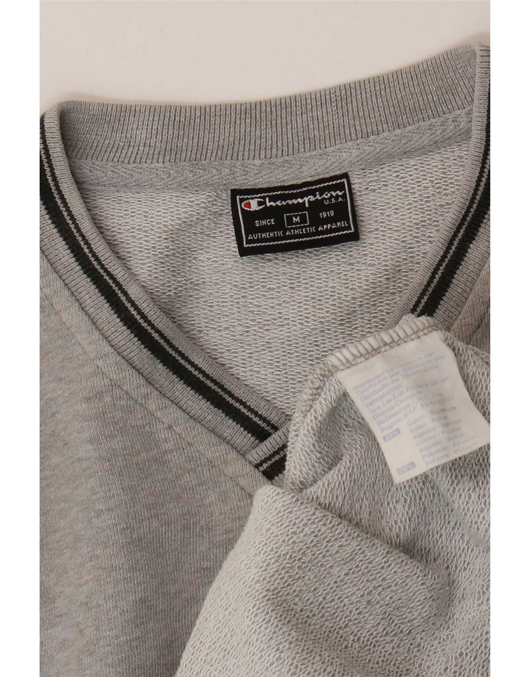 Champion Herre Sweatshirt Jumper Medium Grå Bomuld