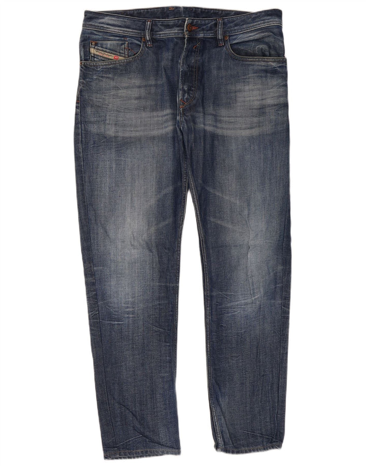 Diesel Straight Jeans til mænd W36 L31 Blå Bomuld