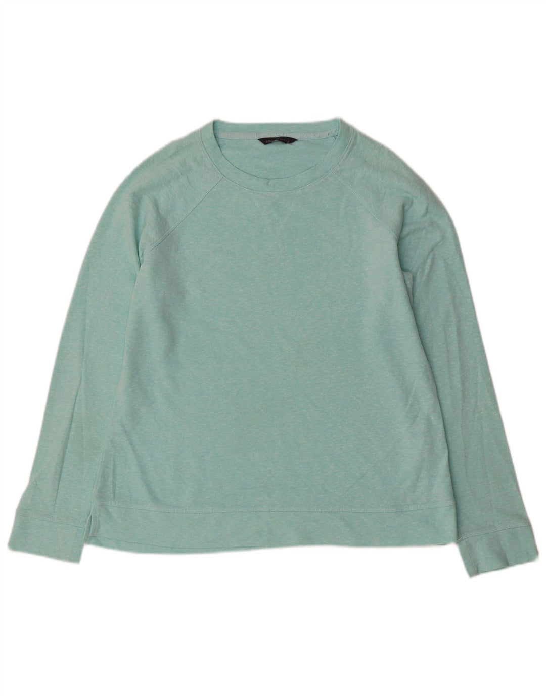 MARKS & SPENCER Dame Sweatshirt Jumper UK 12 Medium Blue Flecked Bomuld