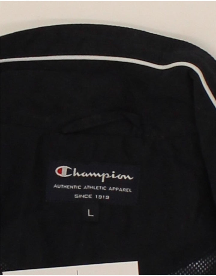CHAMPION Womens Tracksuit Top Jacket UK 16 Large Blue Polyester Vintage Champion and Second-Hand Champion from Messina Hembry 