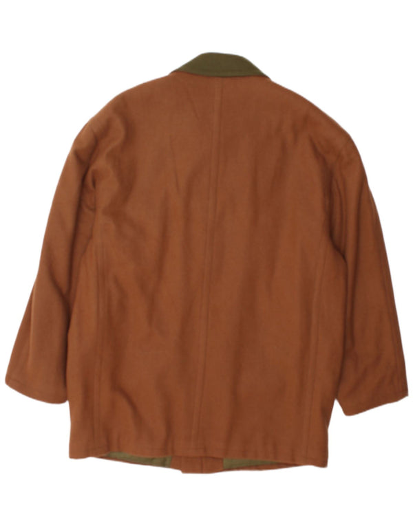 Vintage overfrakke til mænd UK 40 Large Brown Colourblock
