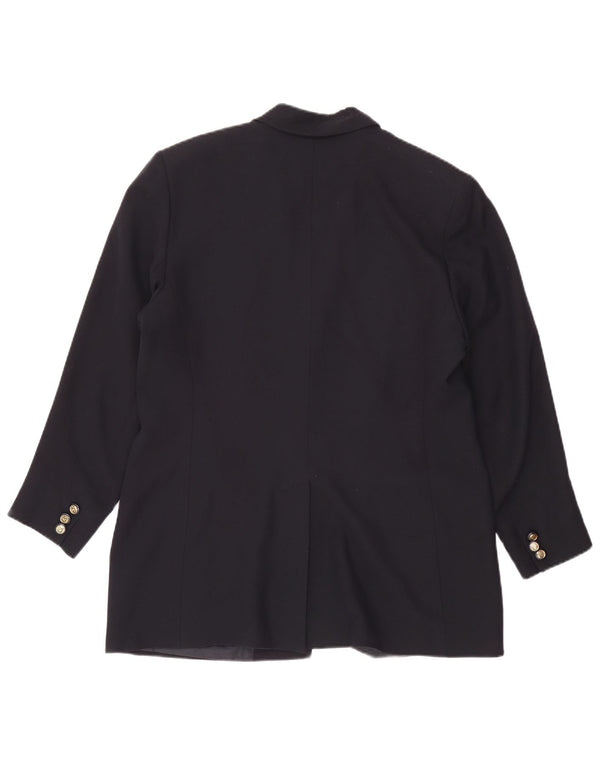 Valentino Dame 2-knaps blazerjakke IT 50 XL Marineblå viskose