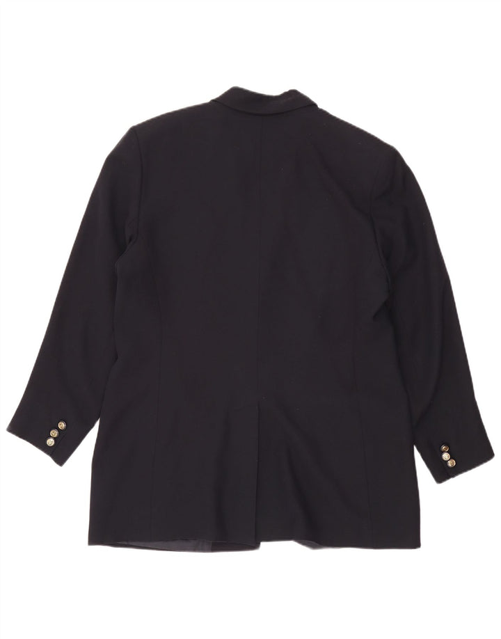 Valentino Dame 2-knaps blazerjakke IT 50 XL Marineblå viskose