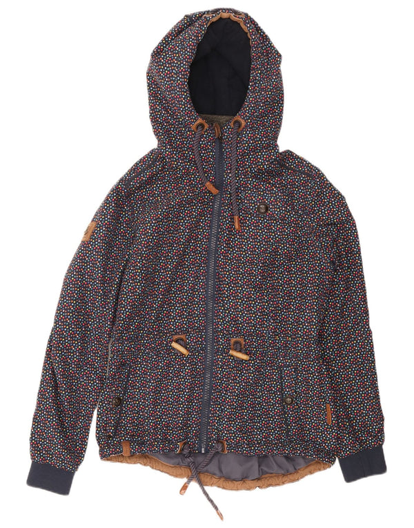 Naketano Dame Windbreaker Jacket UK 14 Medium Multicolored Flecked