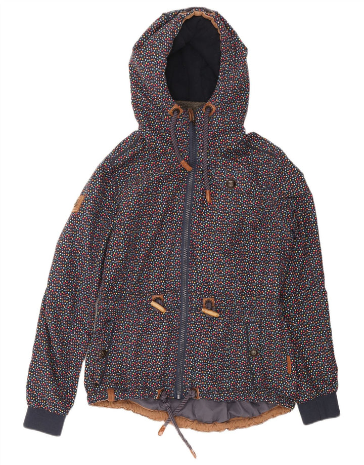 Naketano Dame Windbreaker Jacket UK 14 Medium Multicolored Flecked