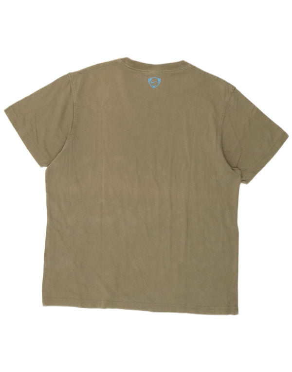 Nike Grafisk T-shirt top til mænd UK 42/44 Large Green