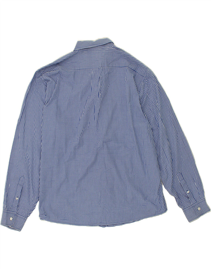DOCKERS Mens Shirt 2XL Blue Gingham Cotton Vintage Dockers and Second-Hand Dockers from Messina Hembry 