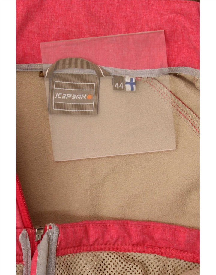 Icepeak Dame Hooded Windbreaker Jacket IT 44 Medium Pink Polyester