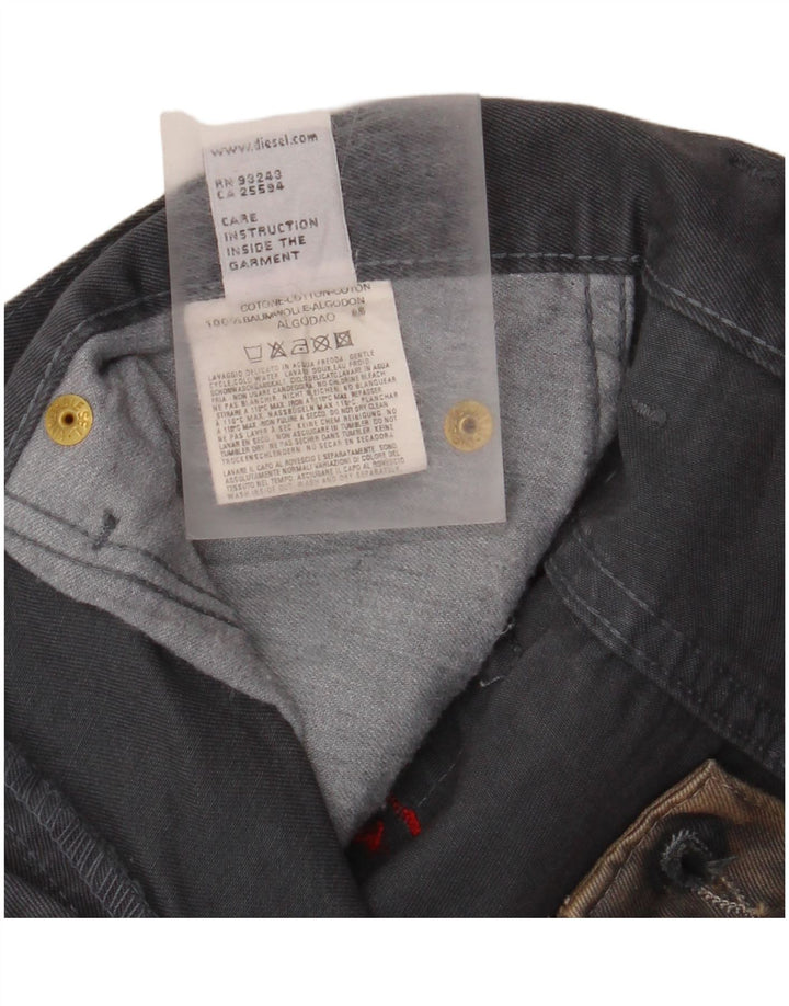 DIESEL Herre Bootcut Casual Bukser W32 L32 Beige Tie Dye Bomuld