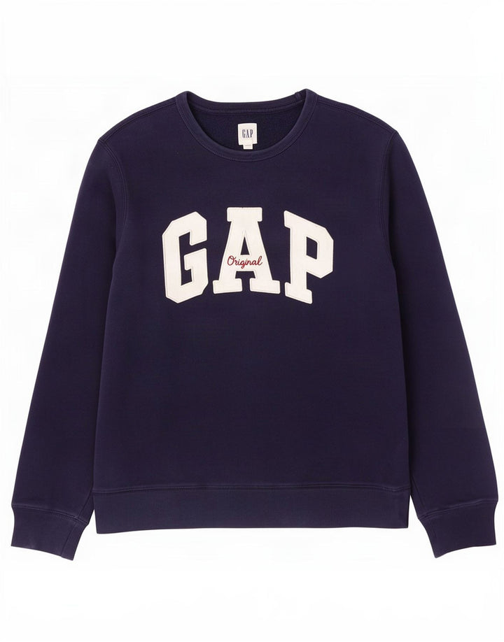 Gap Herre grafisk sweatshirt jumper lille marineblå bomuld