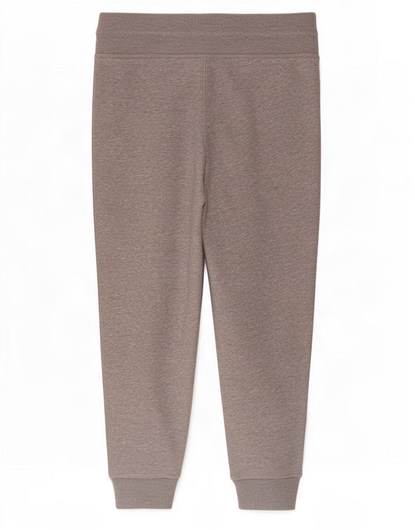 Adidas Womens Crop Tracksuit Trousers Joggers UK 10 Small Grey Cotton