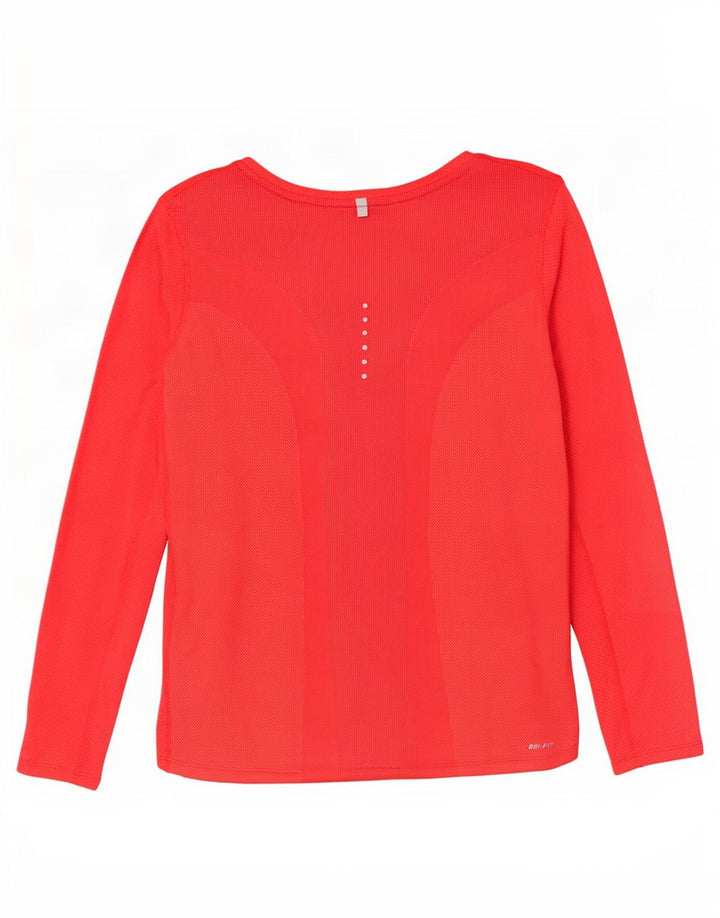 Nike Dame Dri Fit Top Langærmet UK 16 Large Red
