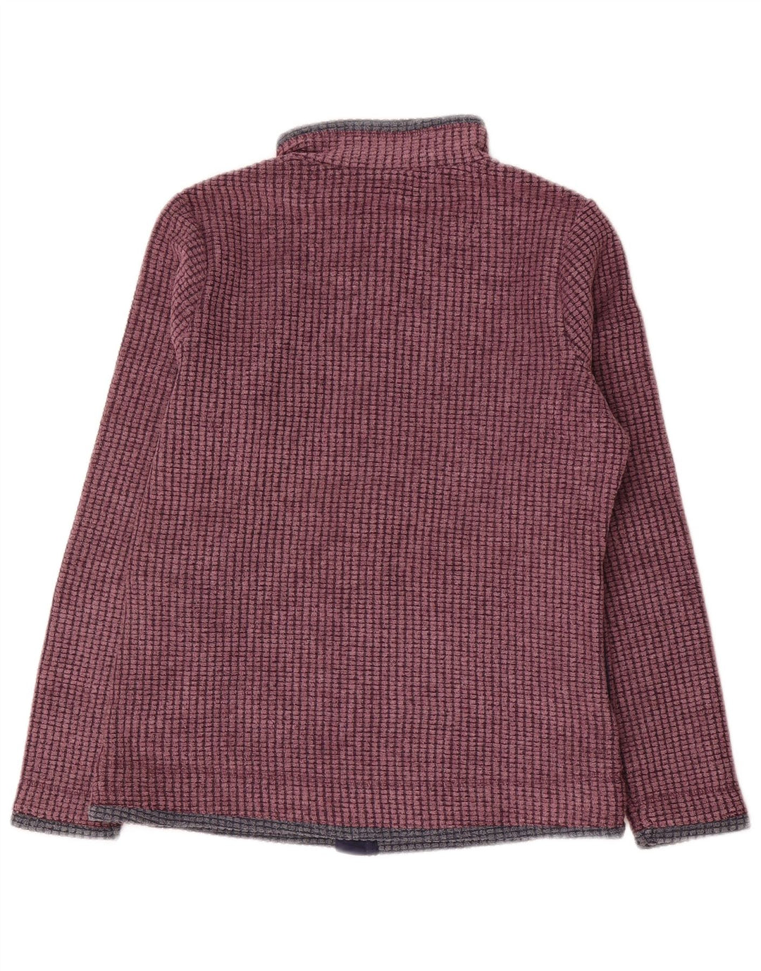 Weird Fish Dame Oversized Fleece Jacket UK 10 Small Bourgogne Polyester