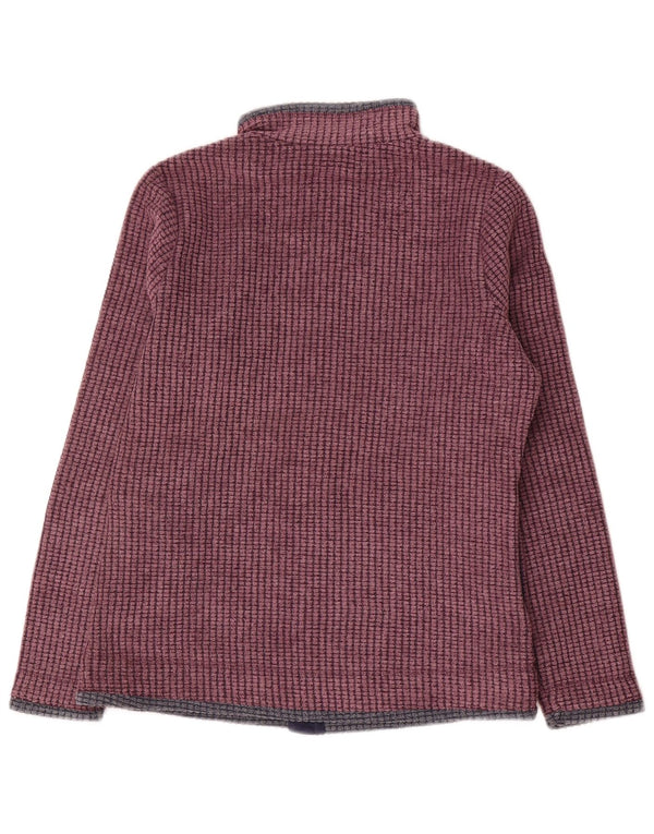 Weird Fish Dame Oversized Fleece Jacket UK 10 Small Bourgogne Polyester