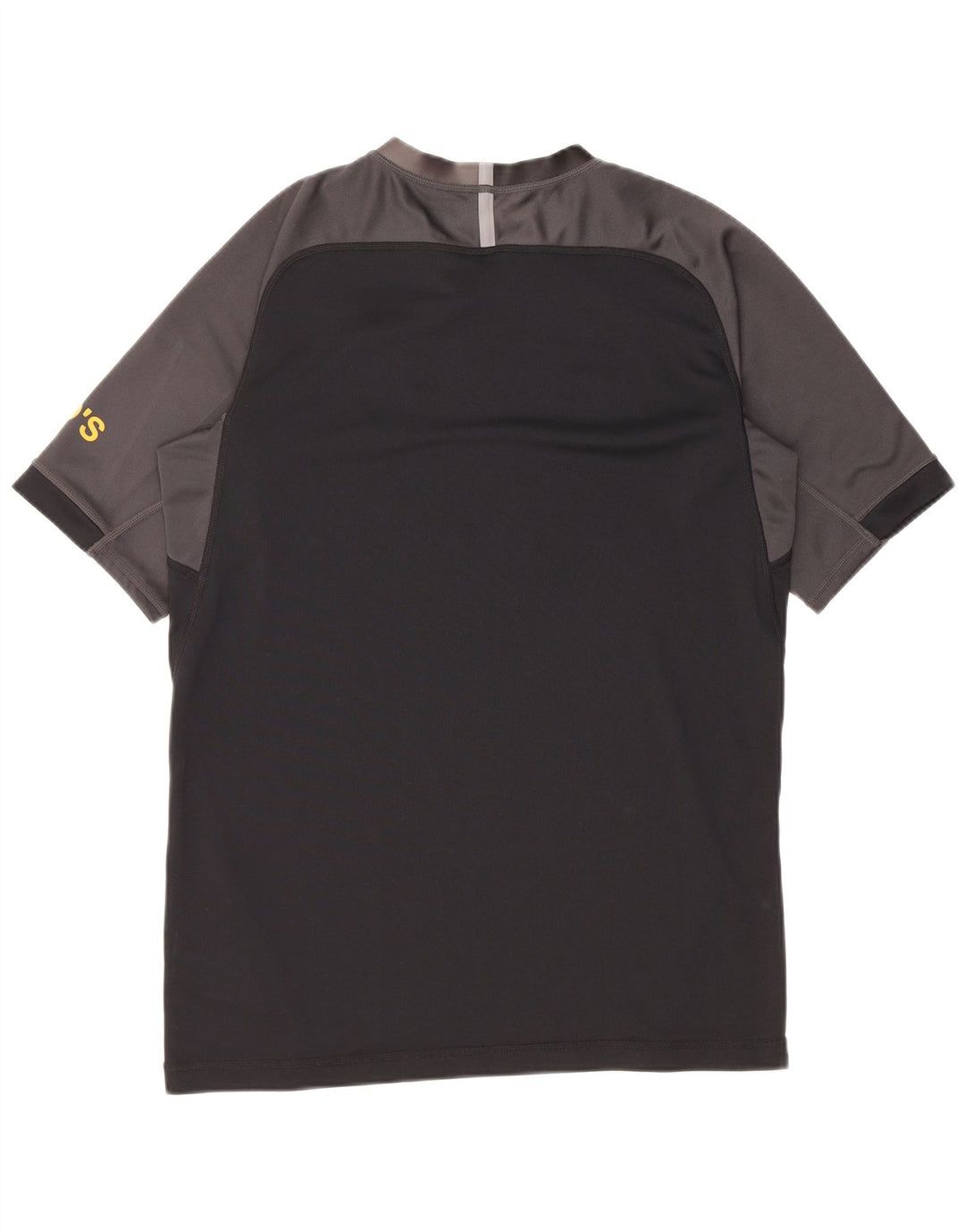 Canterbury Herre grafisk T-shirt Top Medium Sort Colourblock Polyester