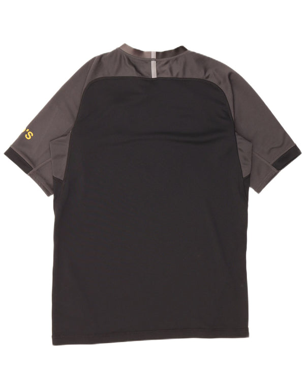 Canterbury Herre grafisk T-shirt Top Medium Sort Colourblock Polyester