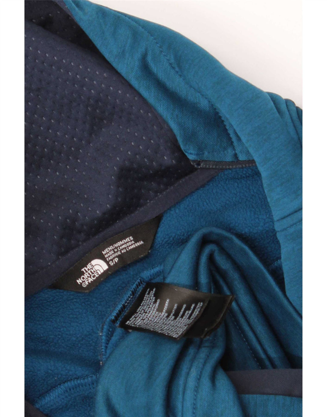 The North Face Hættetrøje med lynlås til mænd Small Blue Colourblock Polyester