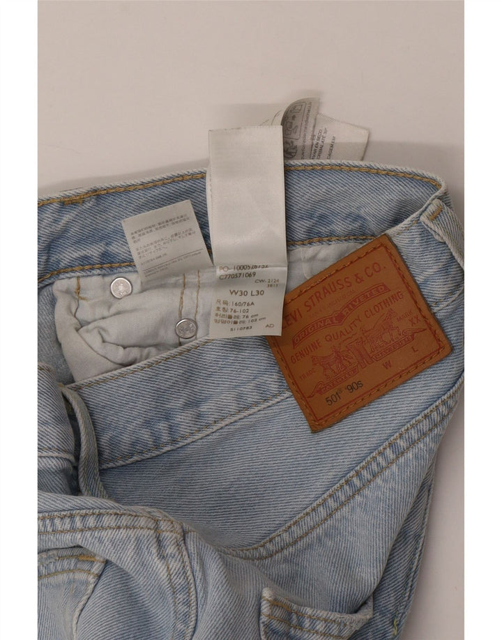 Levi's Herre 501 Straight Jeans W30 L30 Blå Bomuld