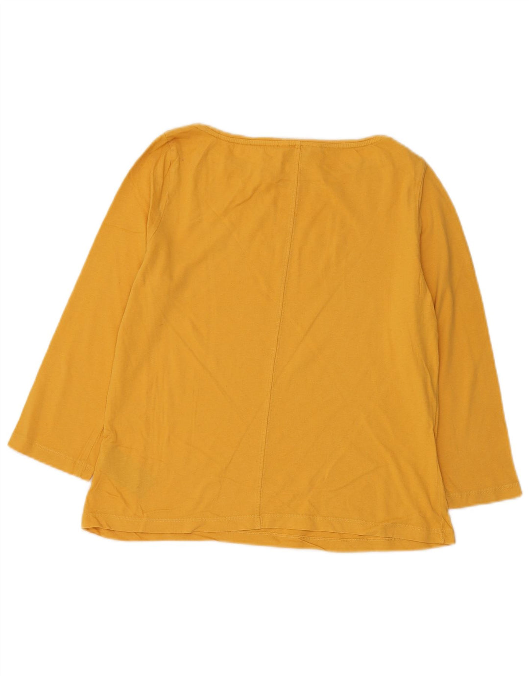 Tommy Hilfiger Dame Top 3/4 ærmer UK 14 Medium Gul Bomuld
