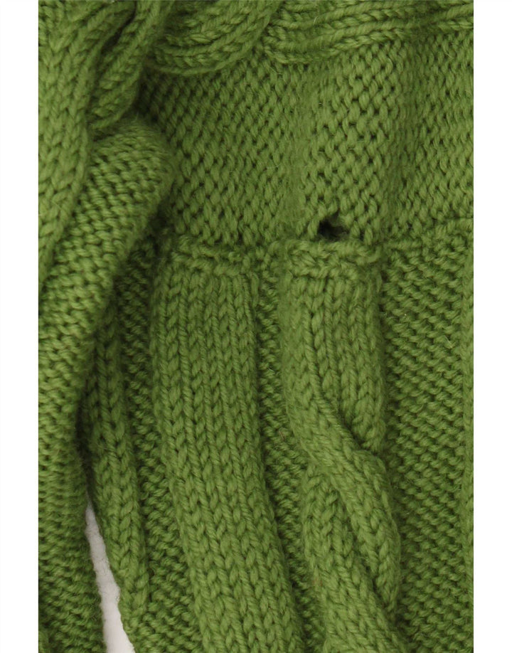 Vintage Dame Longline Oversized Cardigan Sweater UK 16 Large Green