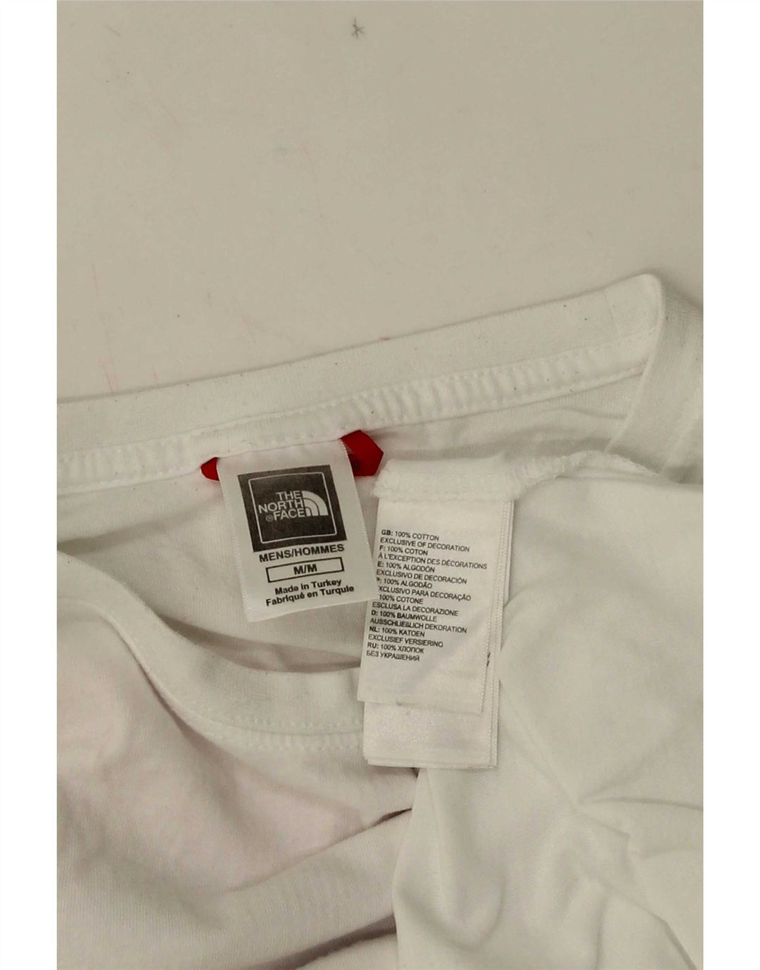 The North Face Herre grafisk T-shirt Top Medium Hvid Bomuld