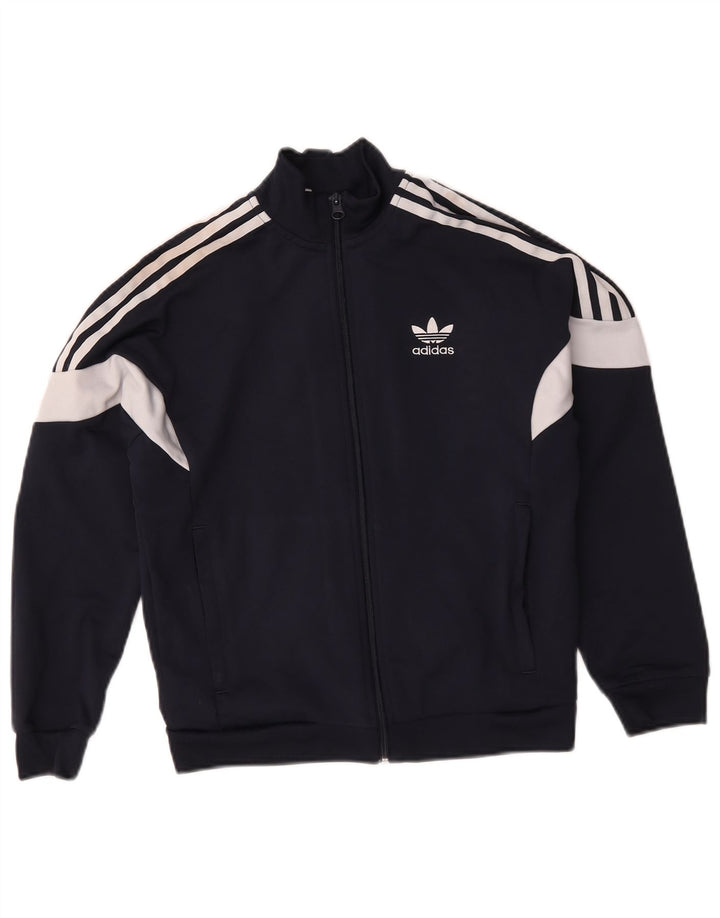 Adidas Træningsdragt Topjakke til drenge 11-12 år Navy Blue Colourblock
